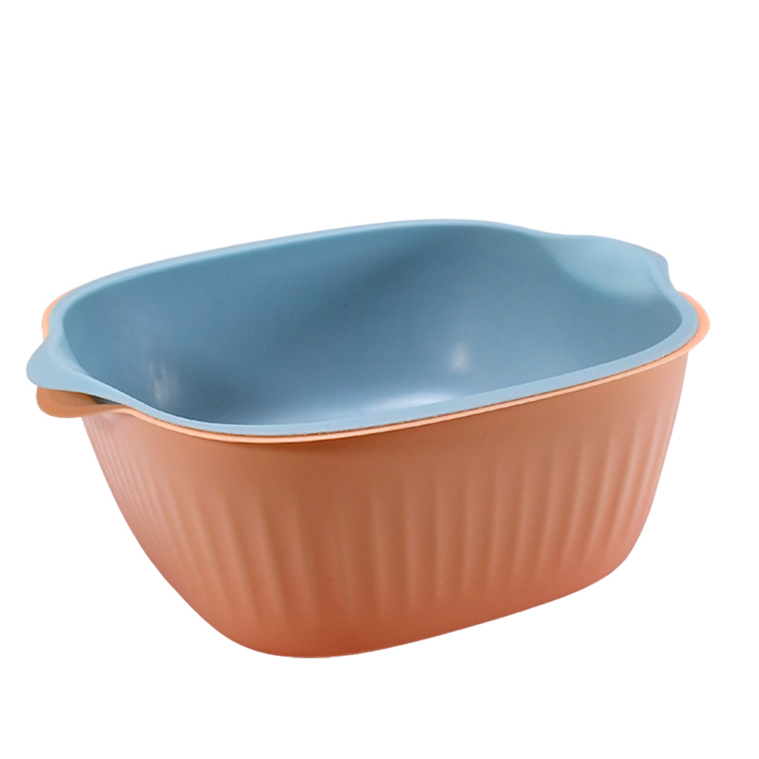 5228 Kitchen Bowl Plastic Washing Bowl and Strainer Drainer Basket For Home & Kitchen Use DeoDap 5228 Kitchen Bowl Plastic Washing Bowl and Strainer Drainer Basket For Home & Kitchen Use DeoDap
